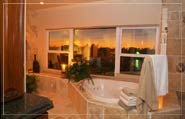 Jet tub overlooking water