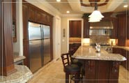 Kitchen with granite countertop