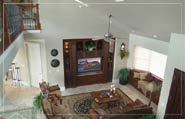Living room and entertainment center